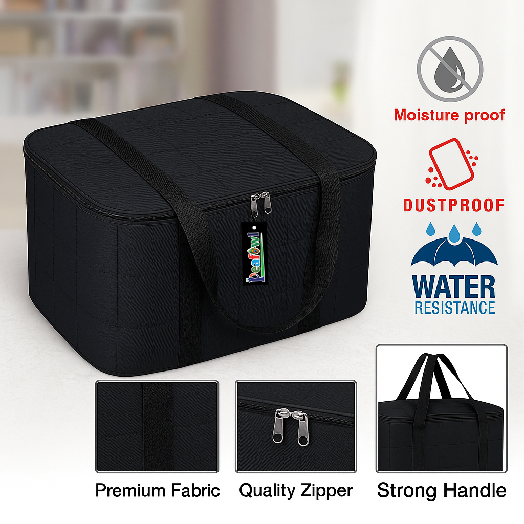 Jumbo Storage Bag for Blanket, Saree, Double Bed Quilt | - Image 4