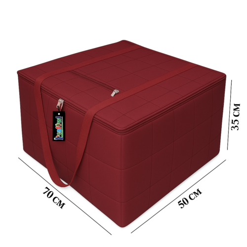 Peafowl Double Bed Blanket Bag Cover/Saree Bag With Water Proof Dust Proof/King Size Blanket Cover Jumbo Bag