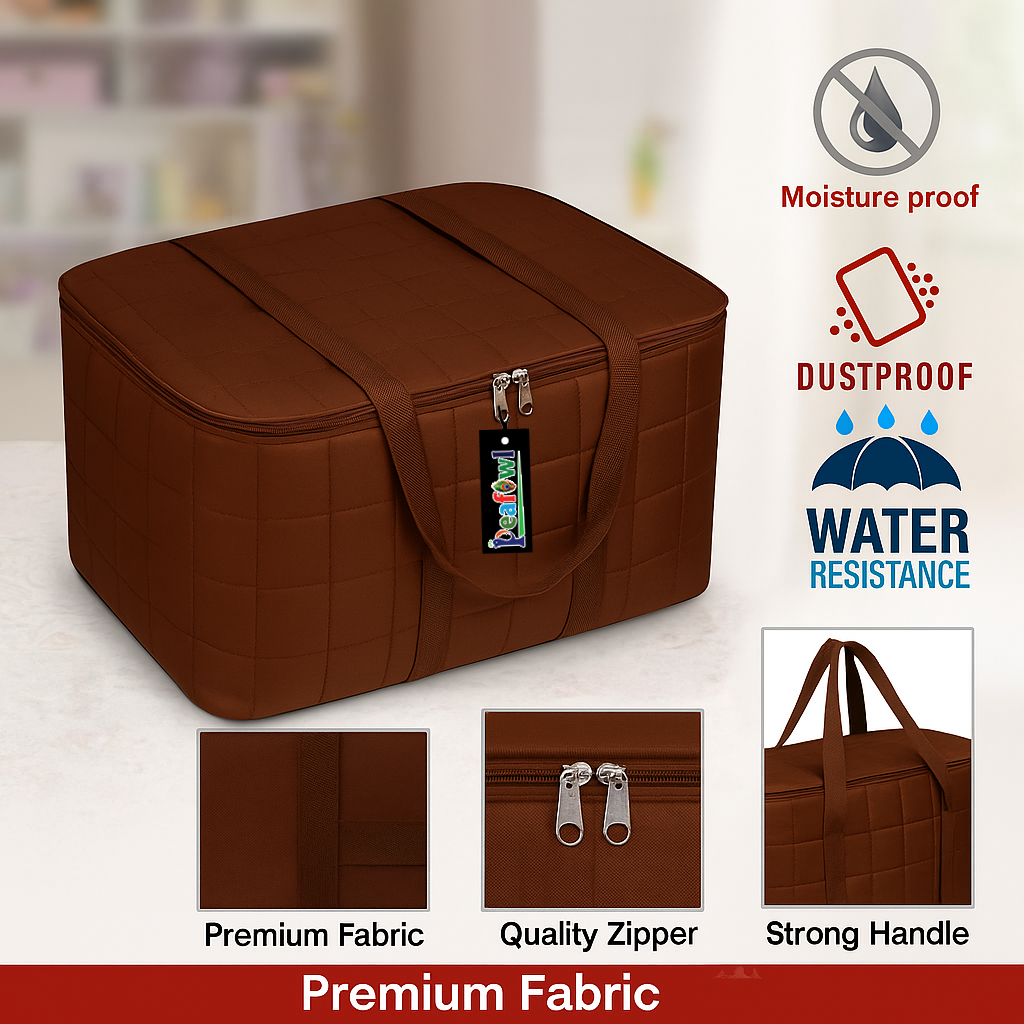 Jumbo Storage Bag for Blanket, Saree, Double Bed Quilt - Image 5