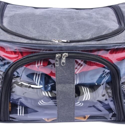 Transparent Moisture Proof Storage Box, Saree Cover Wardrobe Organizer bag