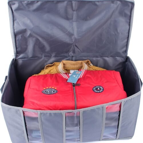 Peafowl Double Bed Blanket Bag Cover/Saree Bag With Water Proof Dust Proof/King Size Blanket Cover Jumbo Bag